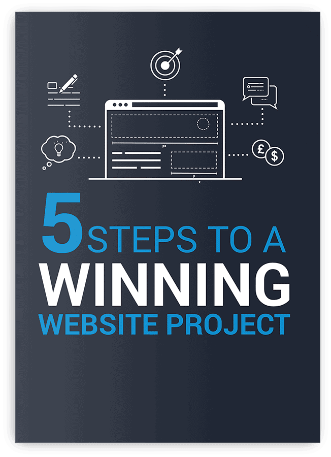 5 Steps to A winning Website Project Infographic